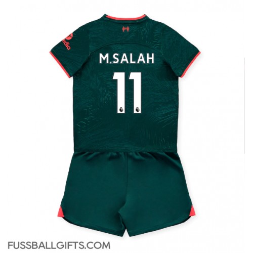 Liverpool Mohamed Salah #11 Fußballbekleidung 3rd trikot Kinder 2022-23 Kurzarm (+ kurze hosen)